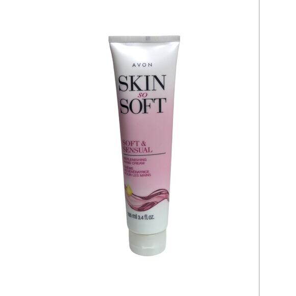 New AVON Skin So Soft 3.4oz Replenishing Hand Cream Soft & Sensual 3.4oz - Picture 1 of 3